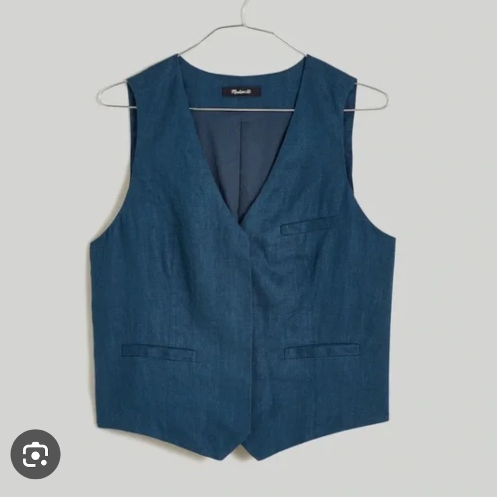 NWT Madewell linen vest size 8